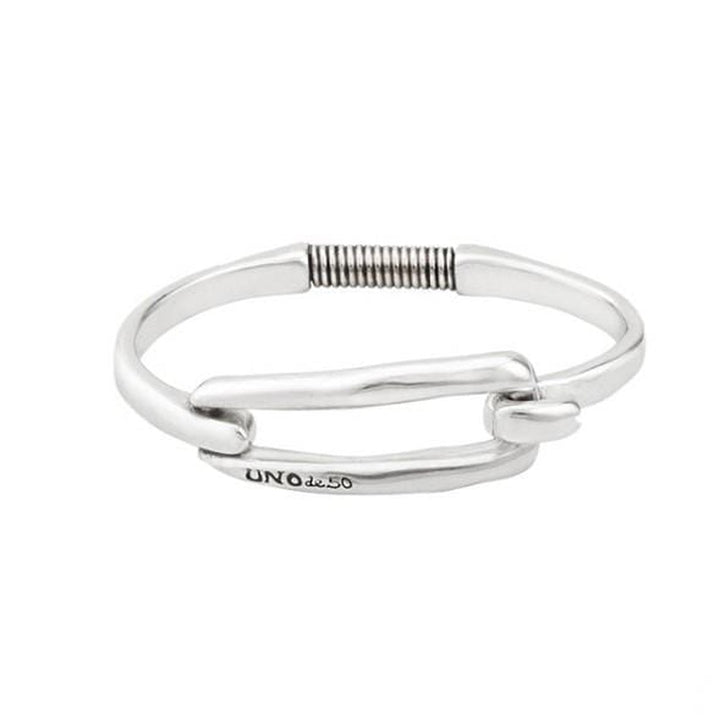 Tied Sterling Silver Plated Bracelet - PUL1721MTL000-UNO de 50-Renee Taylor Gallery