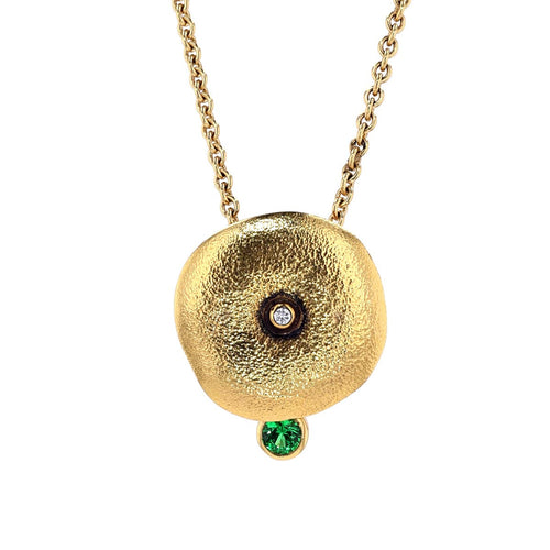 18K Orchard Tsavorite & Diamond Pendant Necklace - M-42S19-Alex Sepkus-Renee Taylor Gallery