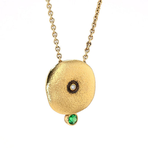 18K Orchard Tsavorite & Diamond Pendant Necklace - M-42S19-Alex Sepkus-Renee Taylor Gallery