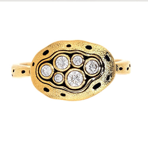 18K Little Pool Diamond Ring - R-140D-Alex Sepkus-Renee Taylor Gallery