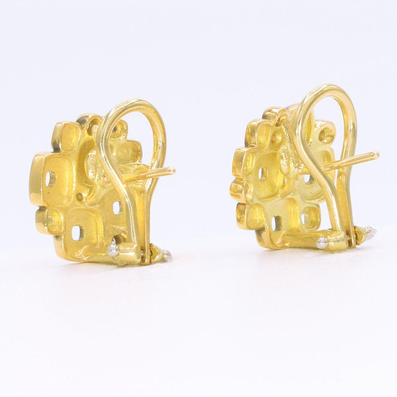 18K Little Windows Diamond Huggie Earrings - E-84-Alex Sepkus-Renee Taylor Gallery