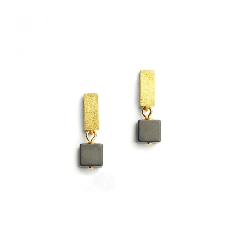 Cubelli Hematite Earrings - 15845276-Bernd Wolf-Renee Taylor Gallery