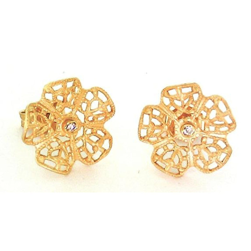 Marika 14k Gold & Diamond Earrings - M3570-Marika-Renee Taylor Gallery