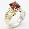 14K Gold & Crystalline Silver Garnet Ring - 35885-Shelli Kahl-Renee Taylor Gallery