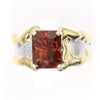 14K Gold & Crystalline Silver Garnet Ring - 35885-Shelli Kahl-Renee Taylor Gallery