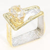 14K Gold & Crystalline Silver White Topaz Ring - 35894-Shelli Kahl-Renee Taylor Gallery