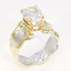 14K Gold & Crystalline Silver White Topaz Ring - 35896-Shelli Kahl-Renee Taylor Gallery