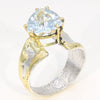 14K Gold & Crystalline Silver Sky Blue Topaz Ring - 35899-Shelli Kahl-Renee Taylor Gallery