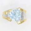 14K Gold & Crystalline Silver Sky Blue Topaz Ring - 35899-Shelli Kahl-Renee Taylor Gallery