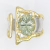 14K Gold & Crystalline Silver Prasiolite Ring - 35900-Shelli Kahl-Renee Taylor Gallery