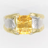 14K Gold & Crystalline Silver Citrine Ring - 35903-Shelli Kahl-Renee Taylor Gallery
