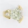 14K Gold & Crystalline Silver Prasiolite Ring - 35935-Shelli Kahl-Renee Taylor Gallery