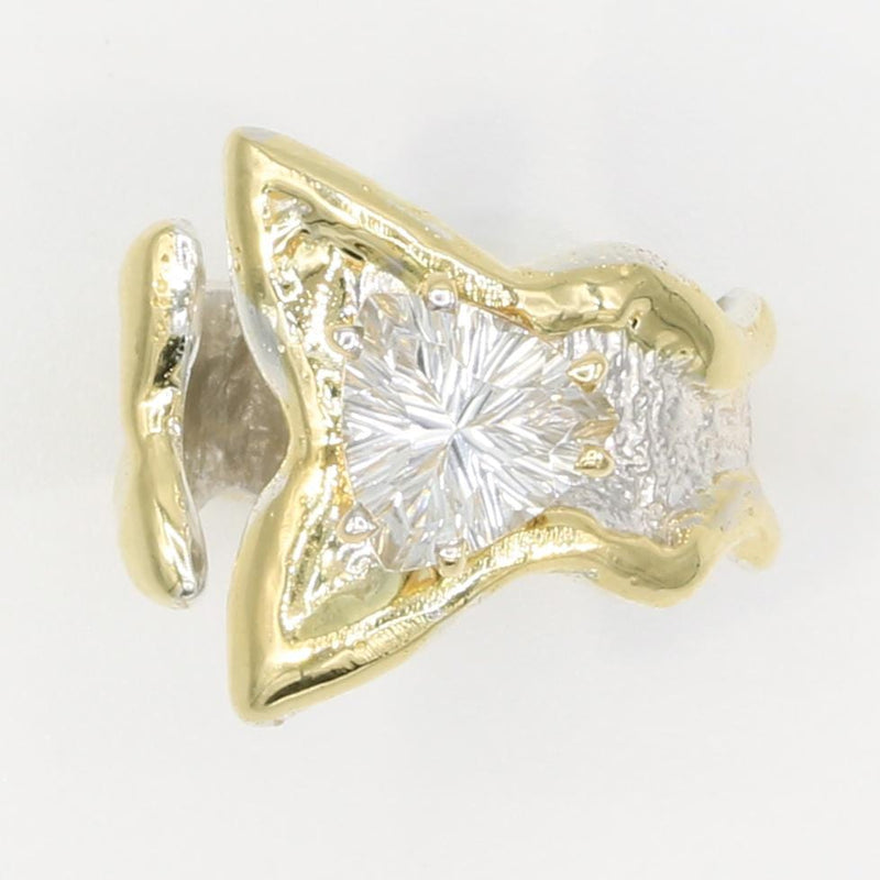 14K Gold & Crystalline Silver White Topaz Ring - 35938-Shelli Kahl-Renee Taylor Gallery