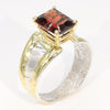 14K Gold & Crystalline Silver Garnet Ring - 35958-Shelli Kahl-Renee Taylor Gallery