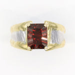 14K Gold & Crystalline Silver Garnet Ring - 35958-Shelli Kahl-Renee Taylor Gallery