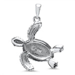 Turtle Necklace - Nturt00-ch-Marahlago Larimar-Renee Taylor Gallery