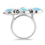 Ariel Ring - Rarie00-00-Marahlago Larimar-Renee Taylor Gallery