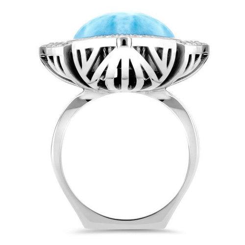 Aspen Ring - Raspe00-00-Marahlago Larimar-Renee Taylor Gallery