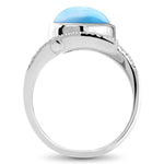 Vixen Ring - Rvixe00-00-Marahlago Larimar-Renee Taylor Gallery