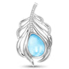 Willow Necklace - Nwill01-00-Marahlago Larimar-Renee Taylor Gallery