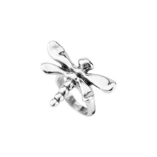 My Dragon-Fly Sterling Silver Plated Ring - ANI0563MTL0000-UNO de 50-Renee Taylor Gallery