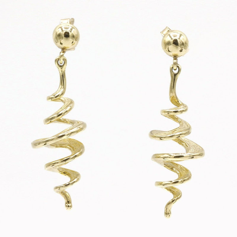 14K Yellow Gold Earrings - 215Q-Y-Leon Israel Designs-Renee Taylor Gallery