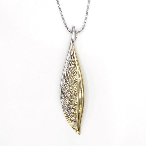 14k Gold & Diamond Pendant - 379D-YW-Leon Israel Designs-Renee Taylor Gallery