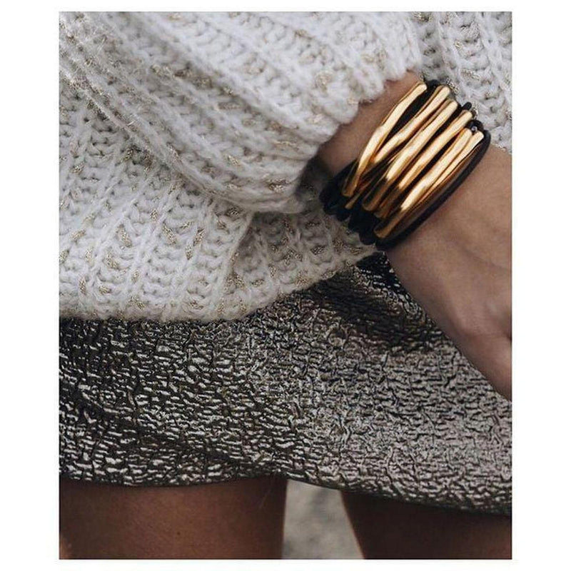 Tu Bi Molt 18K Gold Plated Bracelet - PUL1502OROMAR0M-UNO de 50-Renee Taylor Gallery