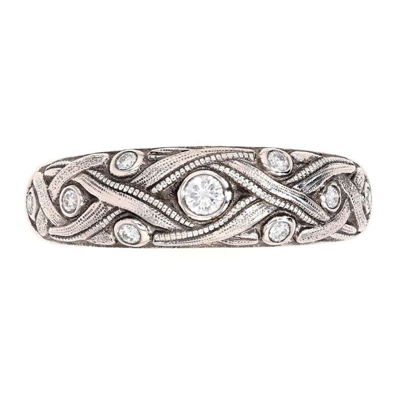 18K Vine Platinum Diamond Band - R-64P-Alex Sepkus-Renee Taylor Gallery