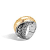 Classic Chain Silver & Hammered Gold Ring - RZ90238-John Hardy-Renee Taylor Gallery