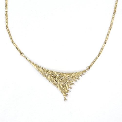14k Gold & Diamond Pendant - 821KD+810/17in-Leon Israel Designs-Renee Taylor Gallery
