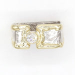 14K Gold & Crystalline Silver Diamond Ring - 37384-Shelli Bement-Renee Taylor Gallery