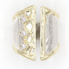14K Gold & Crystalline Silver Diamond Ring - 37387-Shelli Kahl-Renee Taylor Gallery