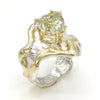 14K Gold & Crystalline Silver Prasiolite Ring - 37403-Shelli Kahl-Renee Taylor Gallery