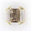 14K Gold & Crystalline Silver Smoky Quartz Ring - 37404-Shelli Kahl-Renee Taylor Gallery