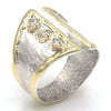 14K Gold & Crystalline Silver Diamond Ring - 37434-Shelli Kahl-Renee Taylor Gallery