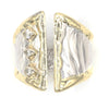 14K Gold & Crystalline Silver Diamond Ring - 37434-Shelli Kahl-Renee Taylor Gallery