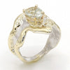 14K Gold & Crystalline Silver Prasiolite Ring - 37437-Shelli Kahl-Renee Taylor Gallery