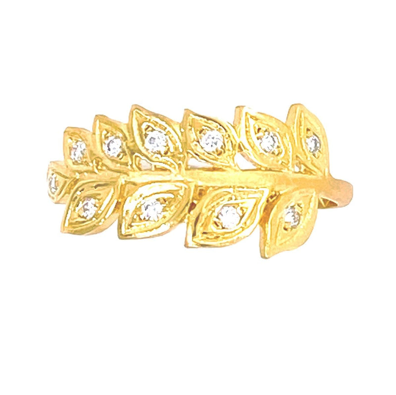 Marika Diamond & 14k Gold Ring - MA7026-Marika-Renee Taylor Gallery