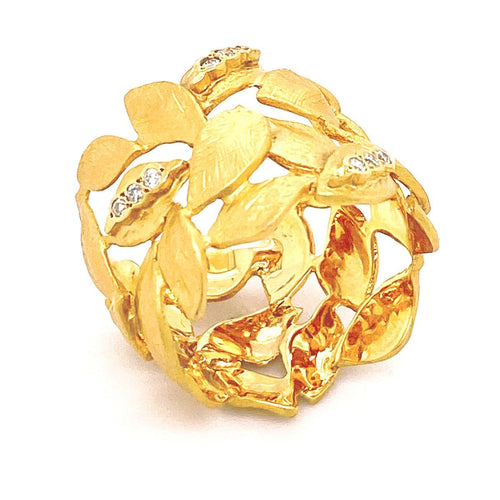 14K Gold & Diamond Ring - M91-Marika-Renee Taylor Gallery