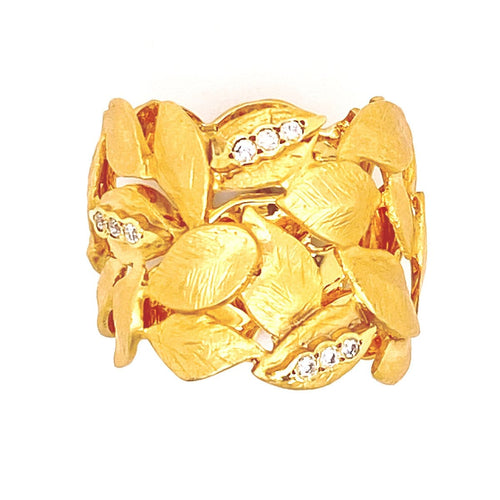 14K Gold & Diamond Ring - M91-Marika-Renee Taylor Gallery