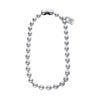 Sterling Silver-Plated Bead Necklace - COL1390MTL0000U-UNO de 50-Renee Taylor Gallery