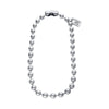 Sterling Silver Plated Bead Necklace - COL1390MTL0000U-UNO de 50-Renee Taylor Gallery