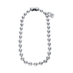 Sterling Silver Plated Bead Necklace - COL1390MTL0000U-UNO de 50-Renee Taylor Gallery