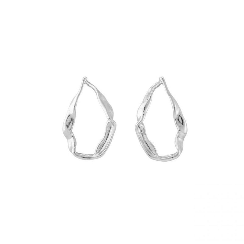 Tide Sterling Silver Plated Earrings - PEN0627MTL0000U-UNO de 50-Renee Taylor Gallery