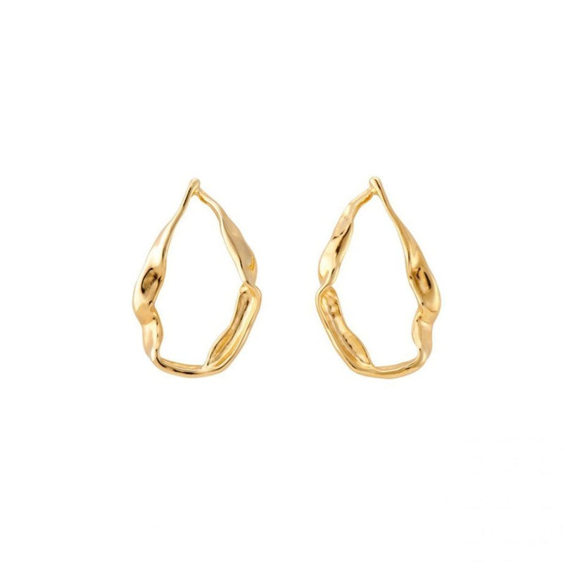 Tide 18K Gold Plated Earrings - PEN0627ORO0000U-UNO de 50-Renee Taylor Gallery
