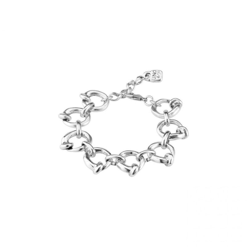 Nail on the Head Sterling Silver Plated Bracelet - PUL1805MTL0000M-UNO de 50-Renee Taylor Gallery