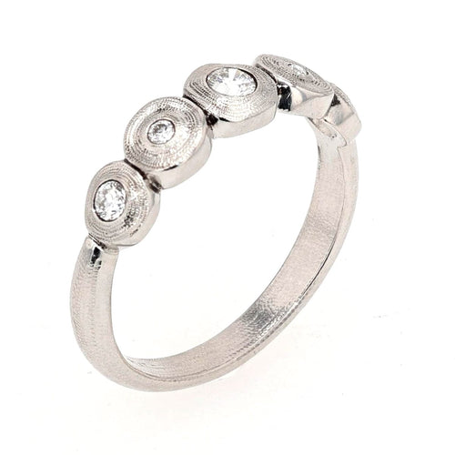 Platinum Five Seed Diamond Ring - R-210PD-Alex Sepkus-Renee Taylor Gallery