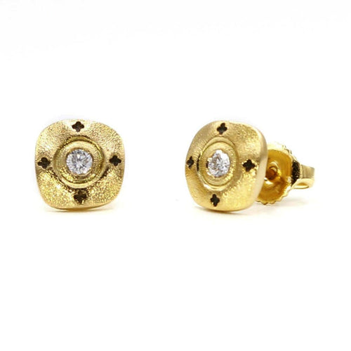 18K Flora Diamond Stud Earrings - ES-4D-Alex Sepkus-Renee Taylor Gallery