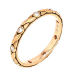 18K Rose Gold "Crisscross" Diamond Band - R-121R-Alex Sepkus-Renee Taylor Gallery